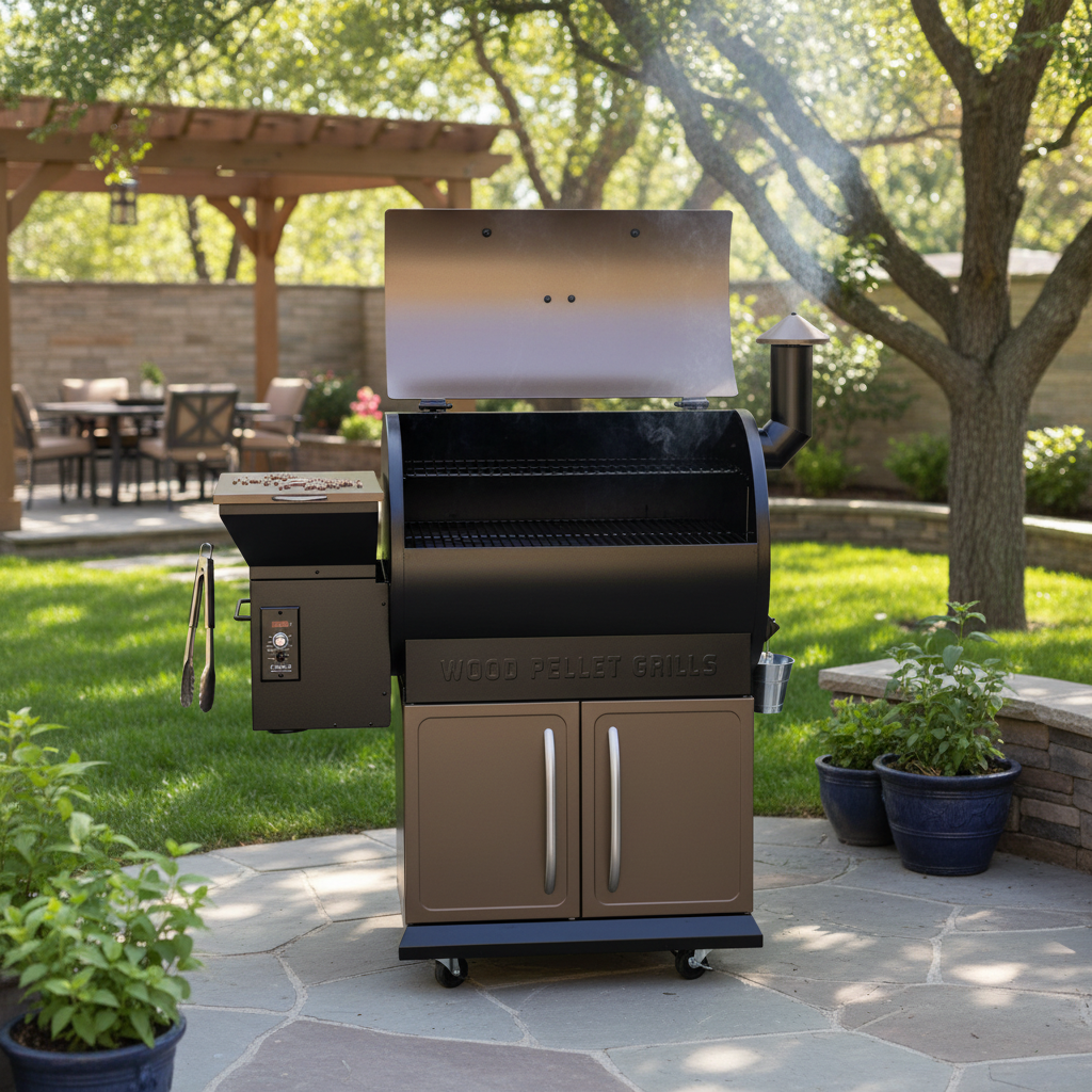 Parrilla Z-Grill en patio exterior